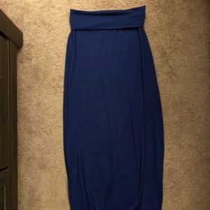 Royal blue maxi skirt